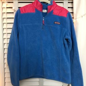 Vineyard Vines Blue and Pink Fleece